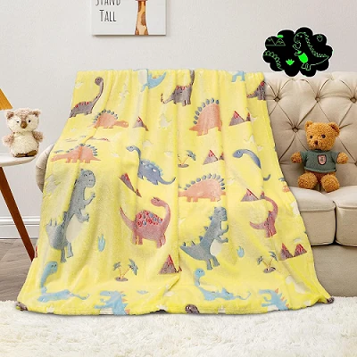 Cartoon Pattern Luminous Blanket