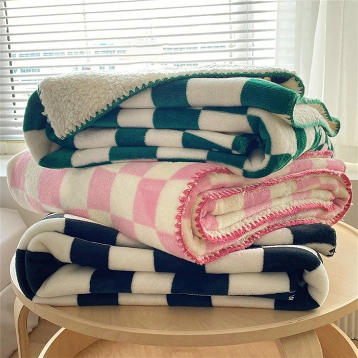 100% polyester polar fleece blanket for home