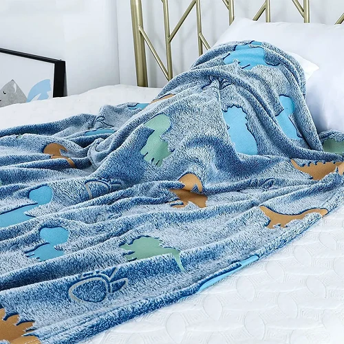 Custom Logo Dinosaur Blanket