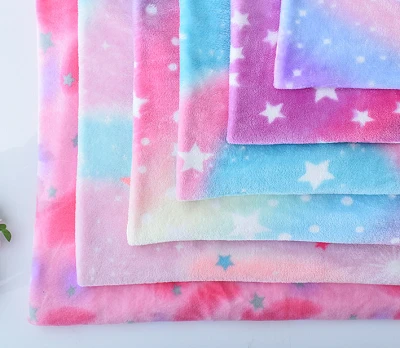 100%polyester Luminous Flannel Fabric