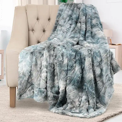 100%polyester Faux Fur Blanket