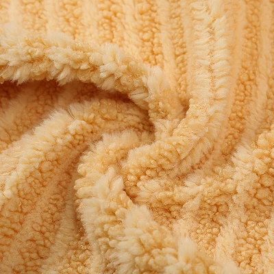 Striped Sherpa Fabric For Toys