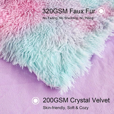 Thick Warm Faux Fur Blanket