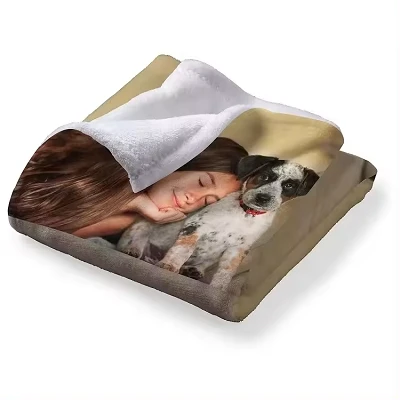 Custom White Sublimation Blanket