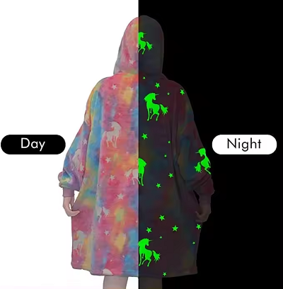 Glow in The Dark Sherpa Hoodie