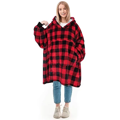 Blaincéad plaid hoodie