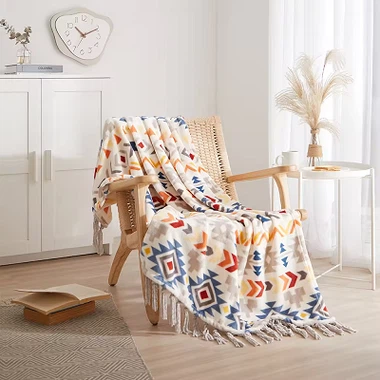 Blaincéad flannel le tassel